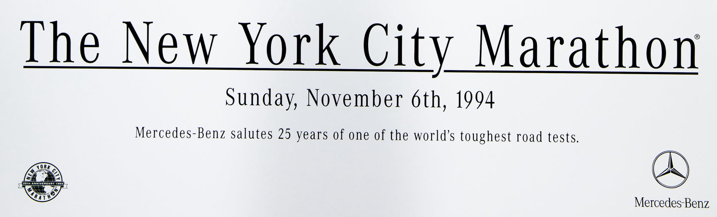 Dave CUTLER : Affiche originale Marathon NYC 1994 (Twin towers)