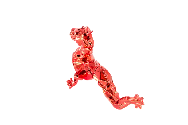 Richard ORLINSKI : Dragon Spirit (Red Edition) - Sculpture originale