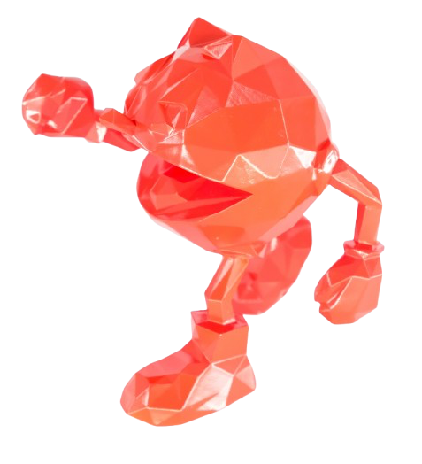 Richard ORLINSKI : Pac-man mini (Red Edition) - Sculpture originale