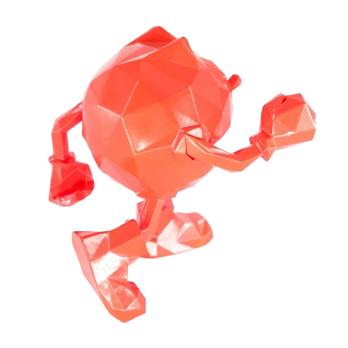 Richard ORLINSKI : Pac-man mini (Red Edition) - Sculpture originale