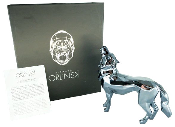 Richard ORLINSKI : Wolf Spirit (Pearl Grey Edition) - Sculpture originale