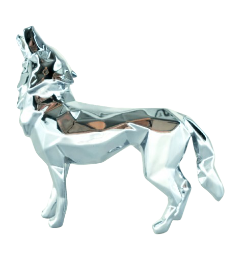 Richard ORLINSKI : Wolf Spirit (Pearl Grey Edition) - Sculpture originale