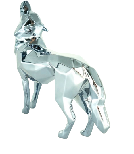Richard ORLINSKI : Wolf Spirit (Pearl Grey Edition) - Sculpture originale