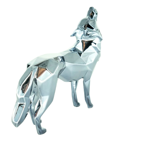 Richard ORLINSKI : Wolf Spirit (Pearl Grey Edition) - Sculpture originale