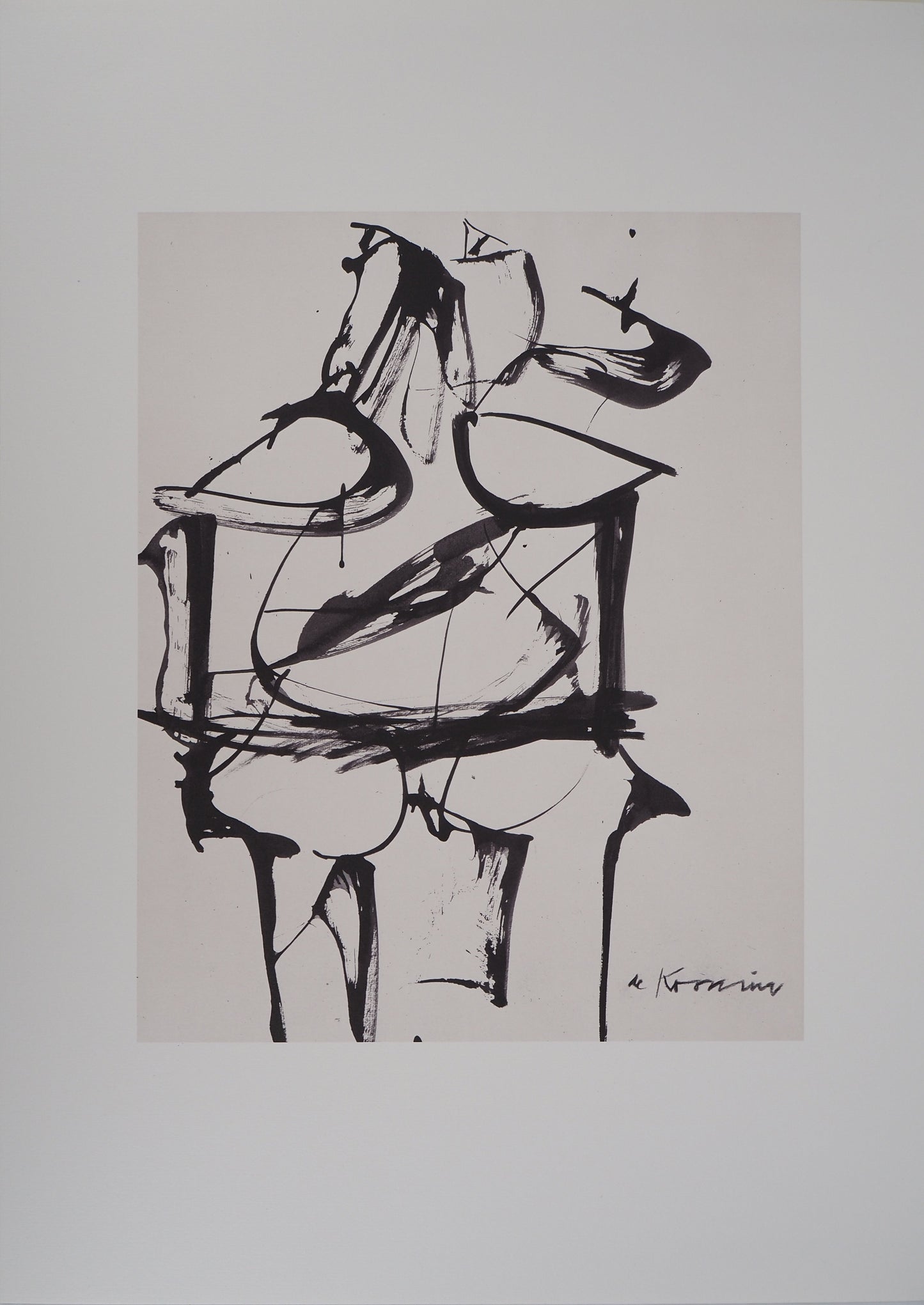 Willem DE KOONING : Femme fauve - Lithographie signée