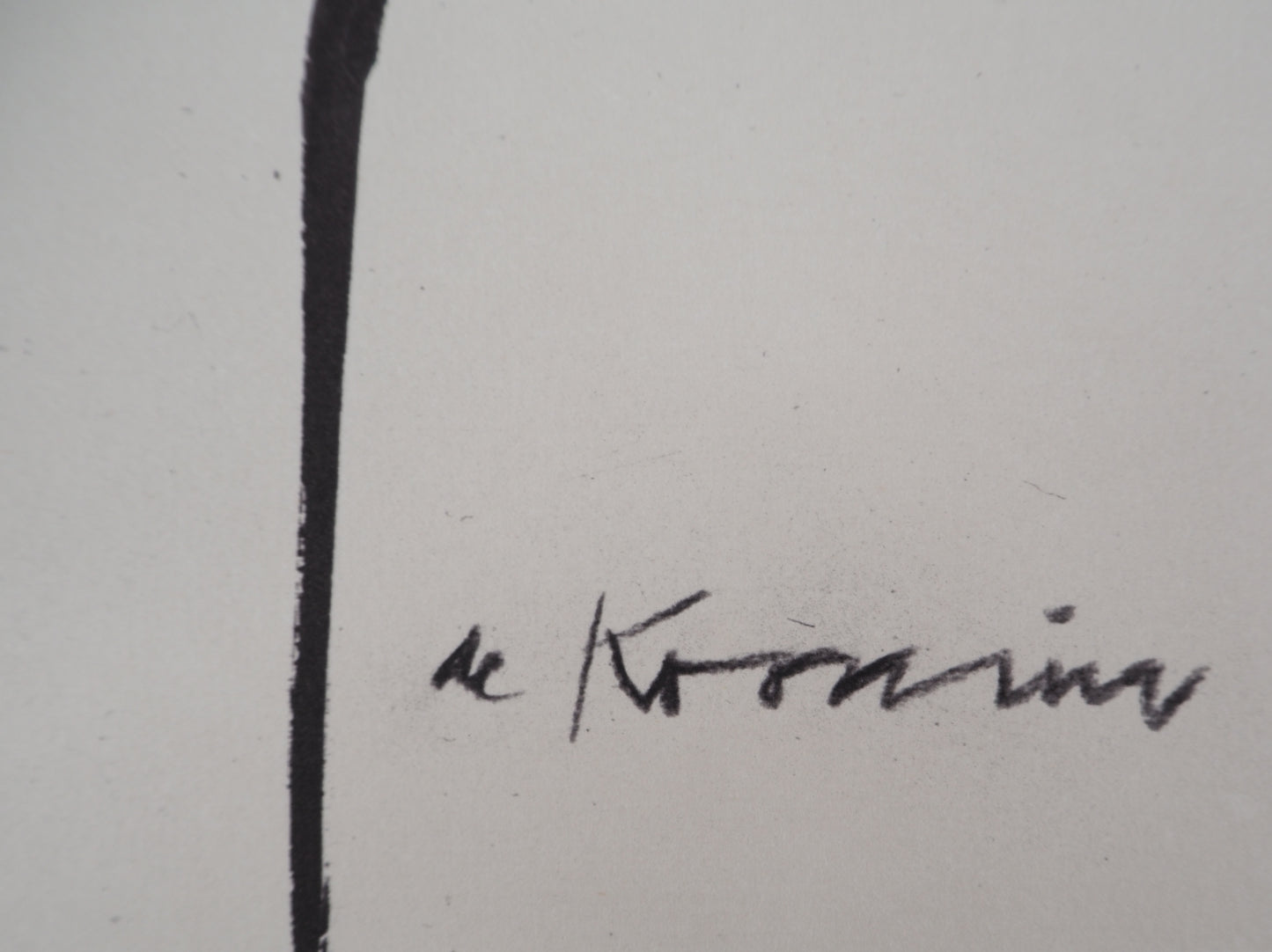 Willem DE KOONING : Femme fauve - Lithographie signée