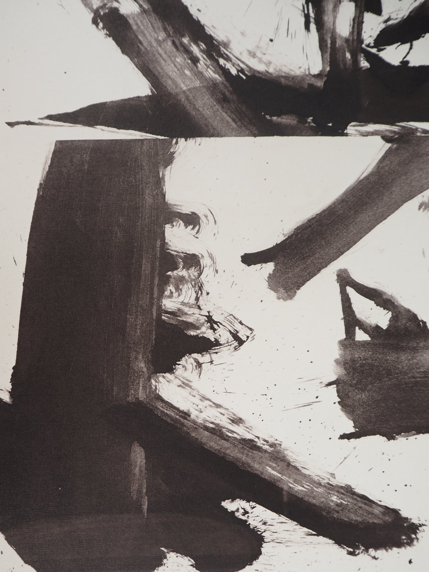 Willem DE KOONING : Composition en noir et blanc - Lithographie signée