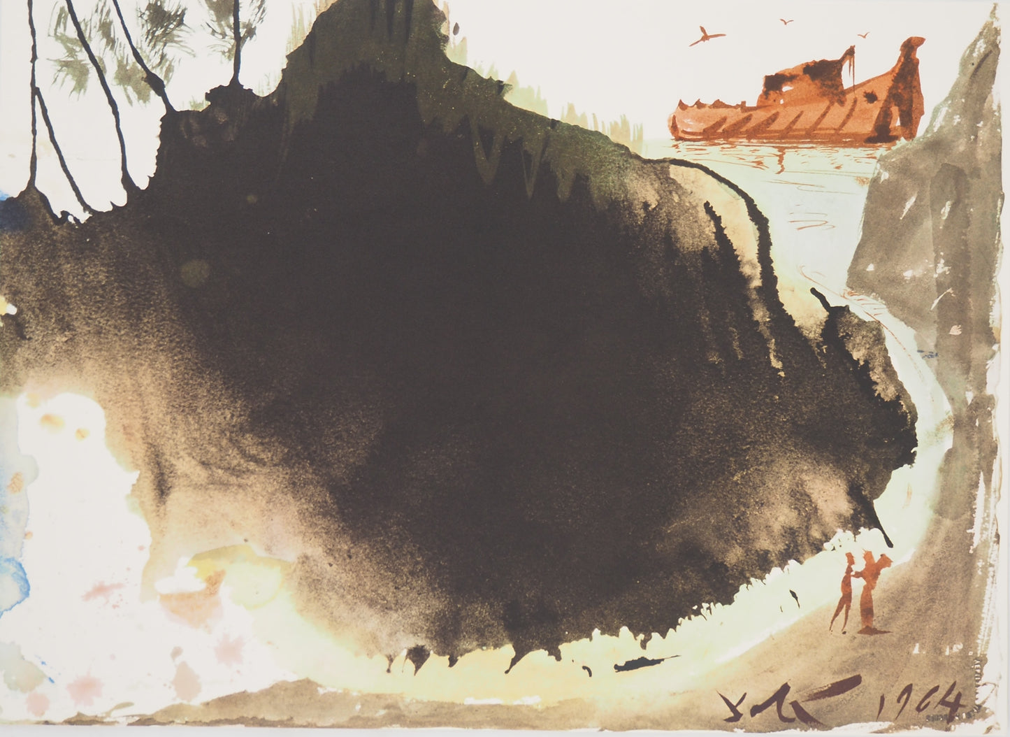 Salvador DALI : L'Arche de Noé - Lithographie signée