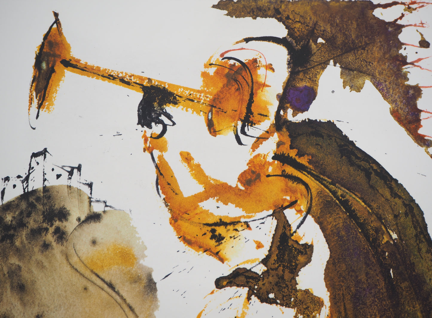 Salvador DALI : Les Trompettes de Sion - Lithographie signée