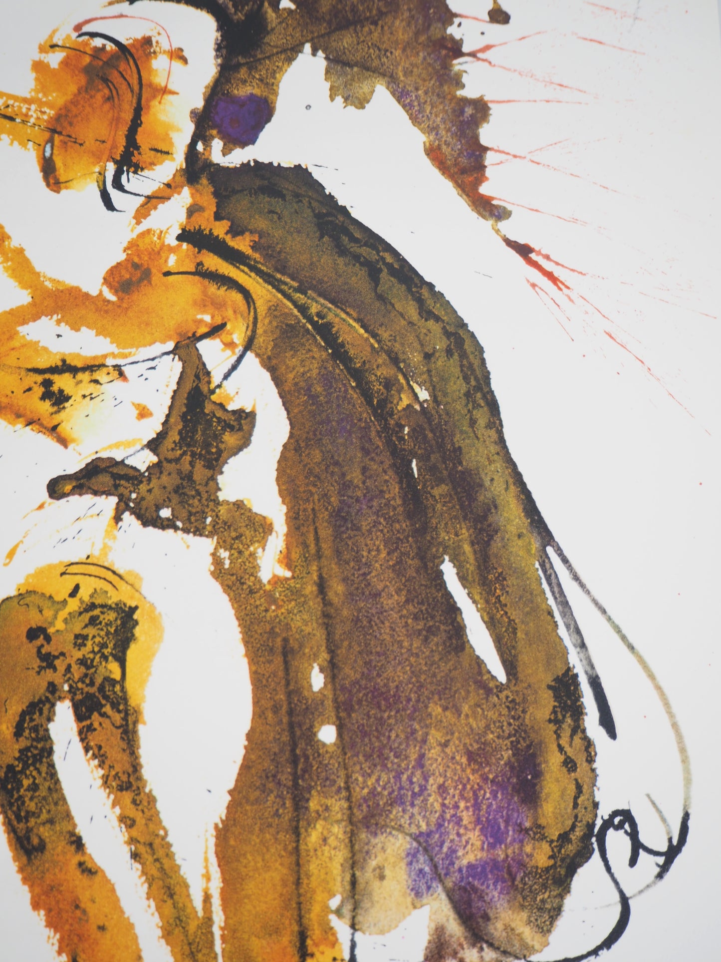 Salvador DALI : Les Trompettes de Sion - Lithographie signée