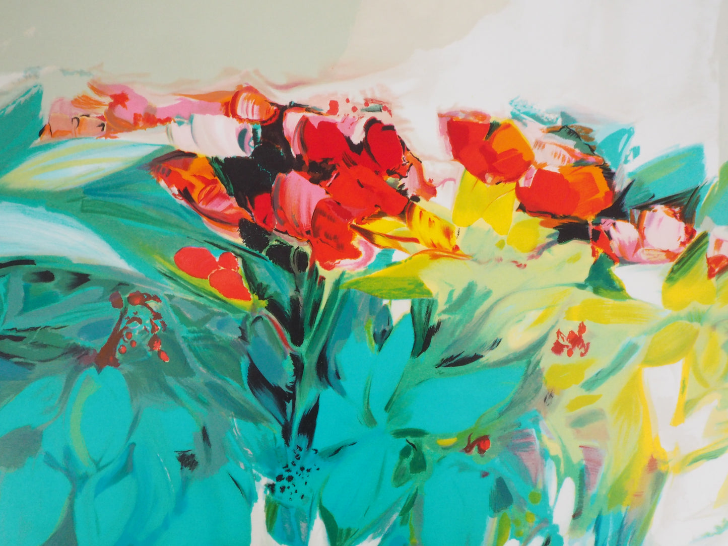 Claude HEMERET: Florales - Litografía original firmada
