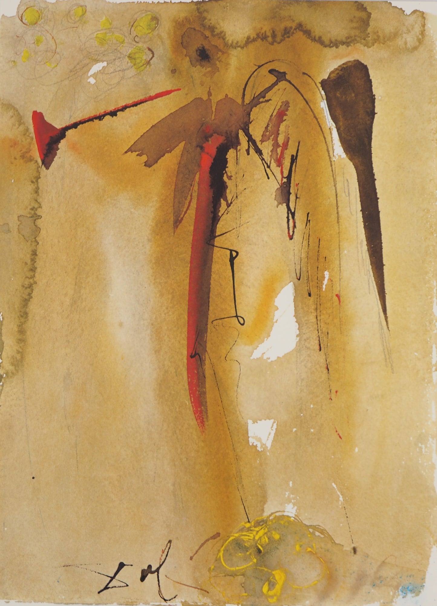 Salvador DALI : Saint-Michel - Lithographie signée