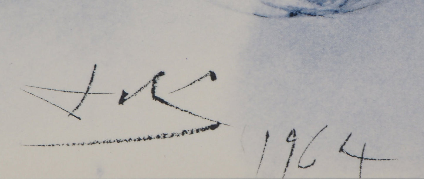Salvador DALI : L'élévation - Lithographie signée