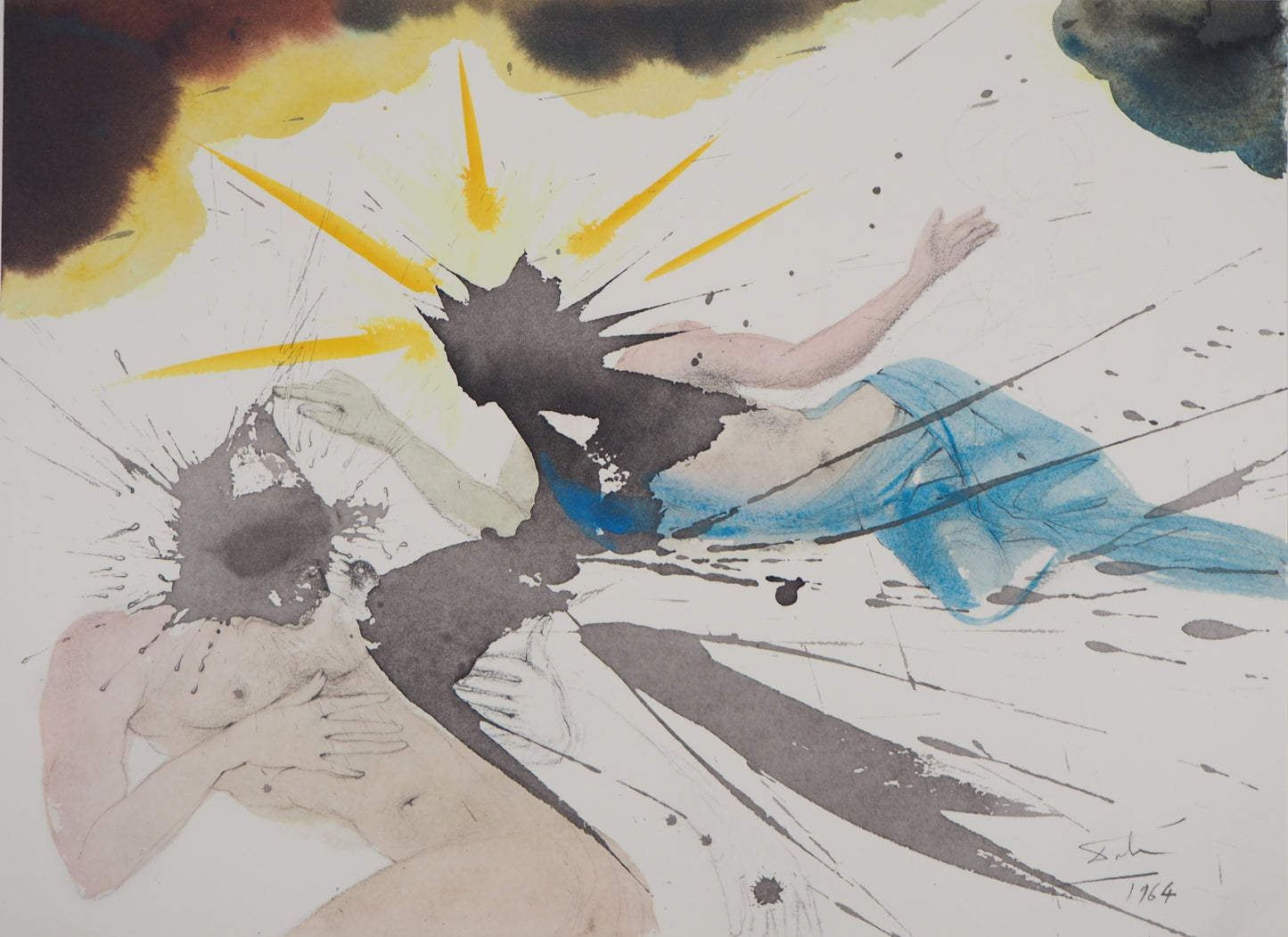 Salvador DALI : La Résurrection - Lithographie signée