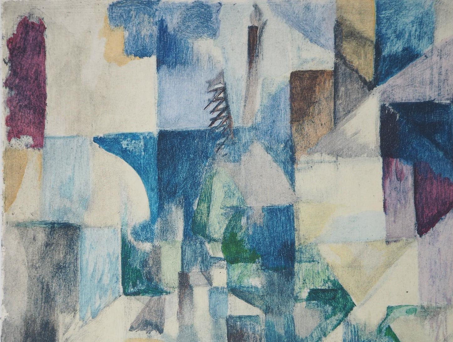 Robert DELAUNAY : Fenêtre sur la ville - Pochoir original