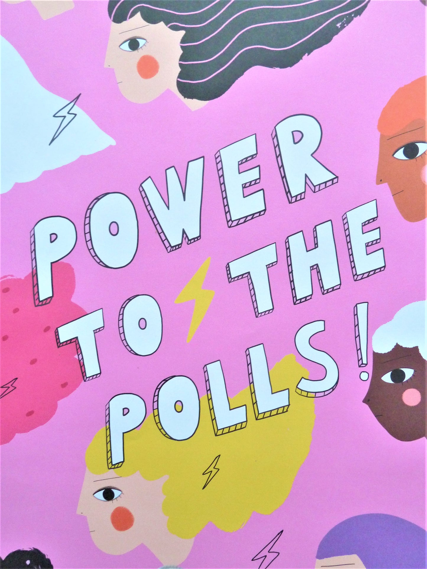 Carolyn SUZUKI : Power to the polls ! - Affiche originale