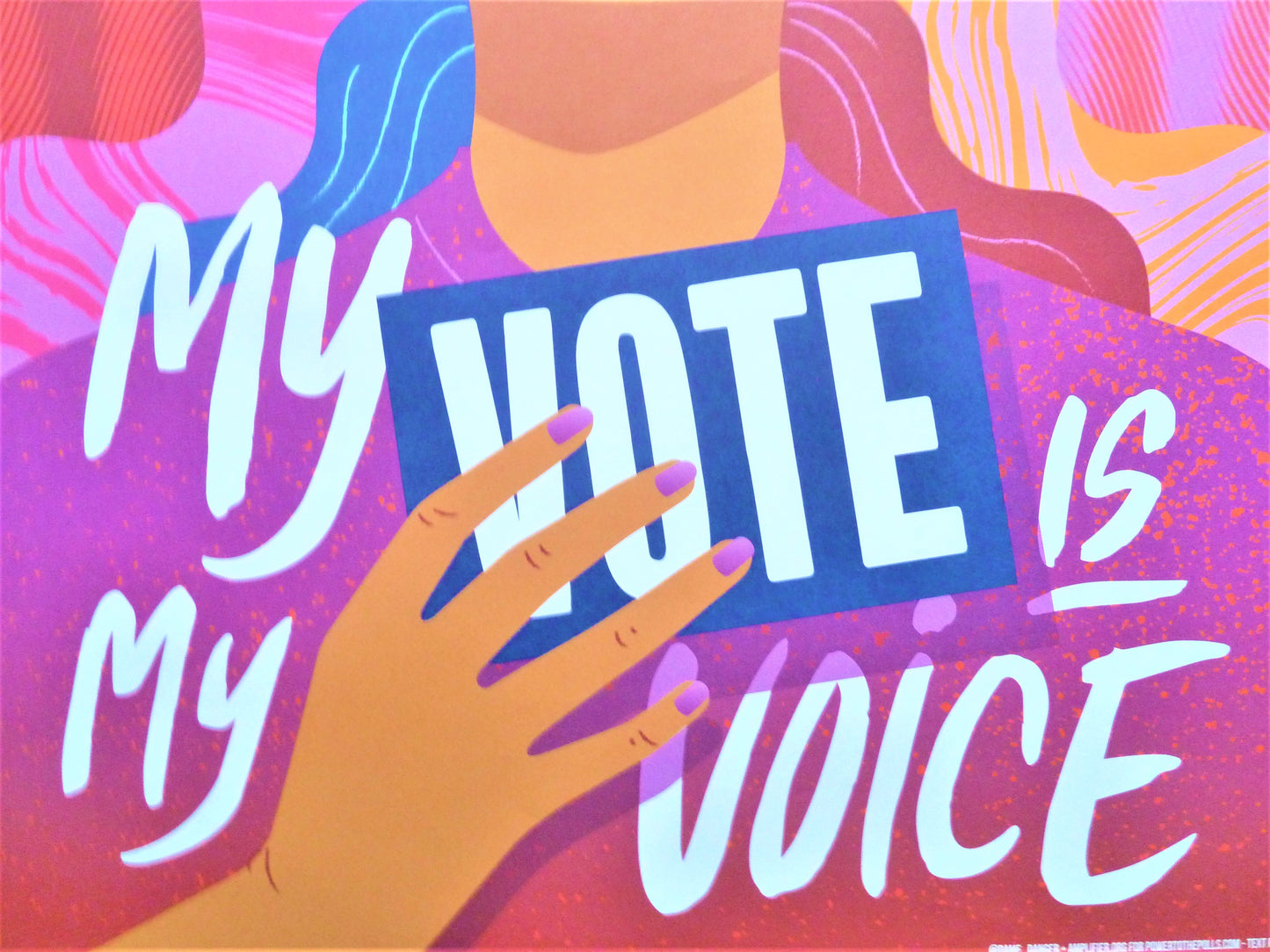 Dame DANGER : My vote is my voice - Affiche originale