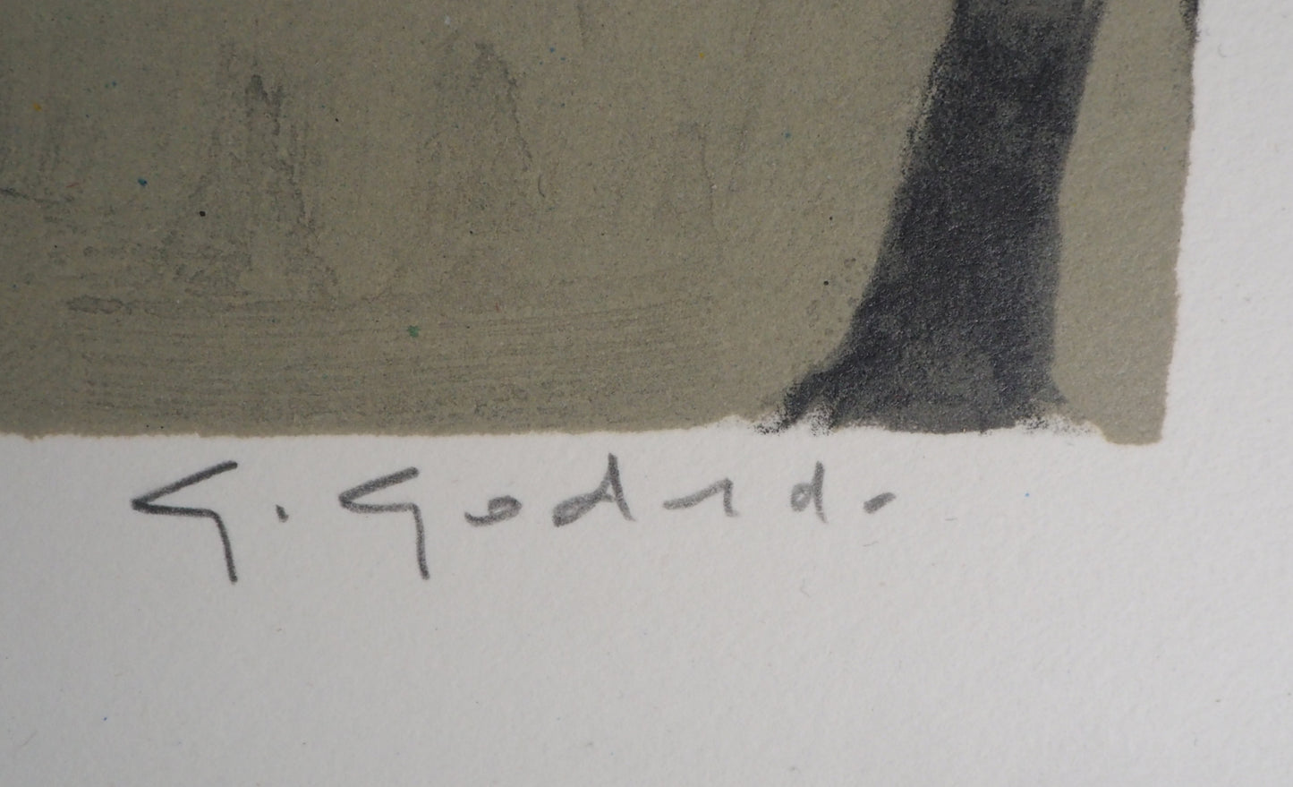 Gabriel GODARD : Cortège sur la plage - Lithographie originale signée