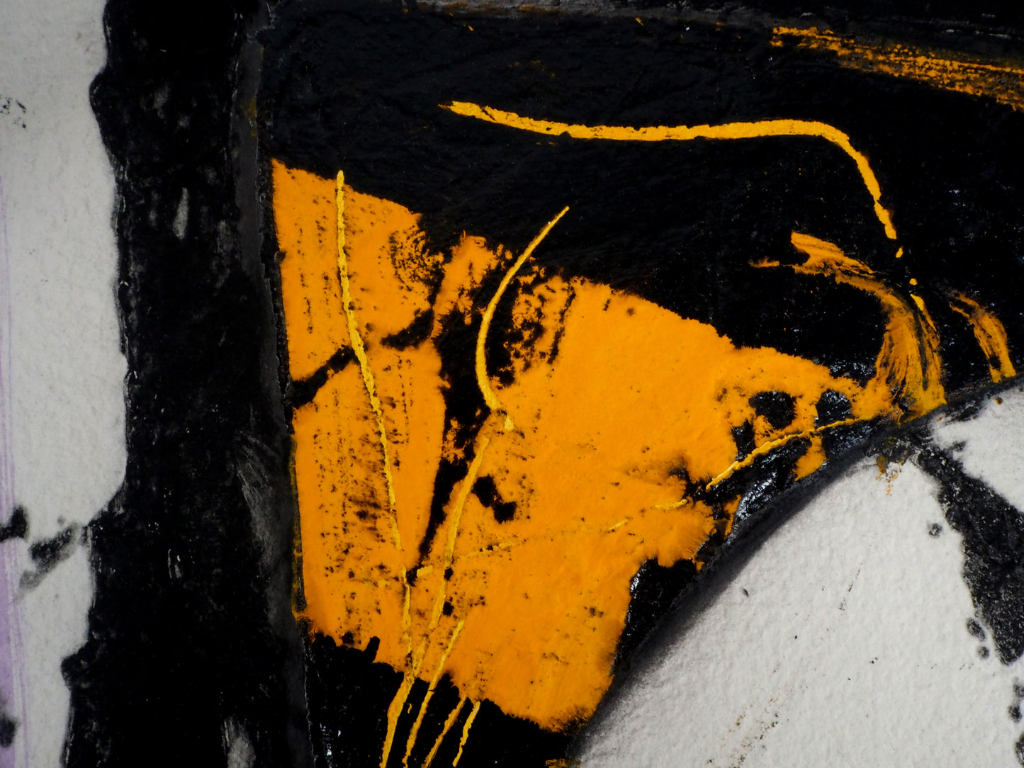 LIONEL : Trace Jaune - Gravure originale signée
