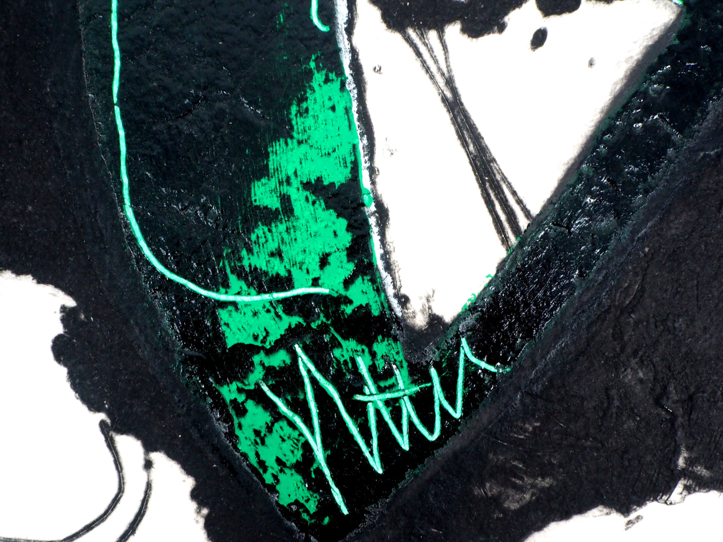 LIONEL : Trace verte - Gravure originale signée