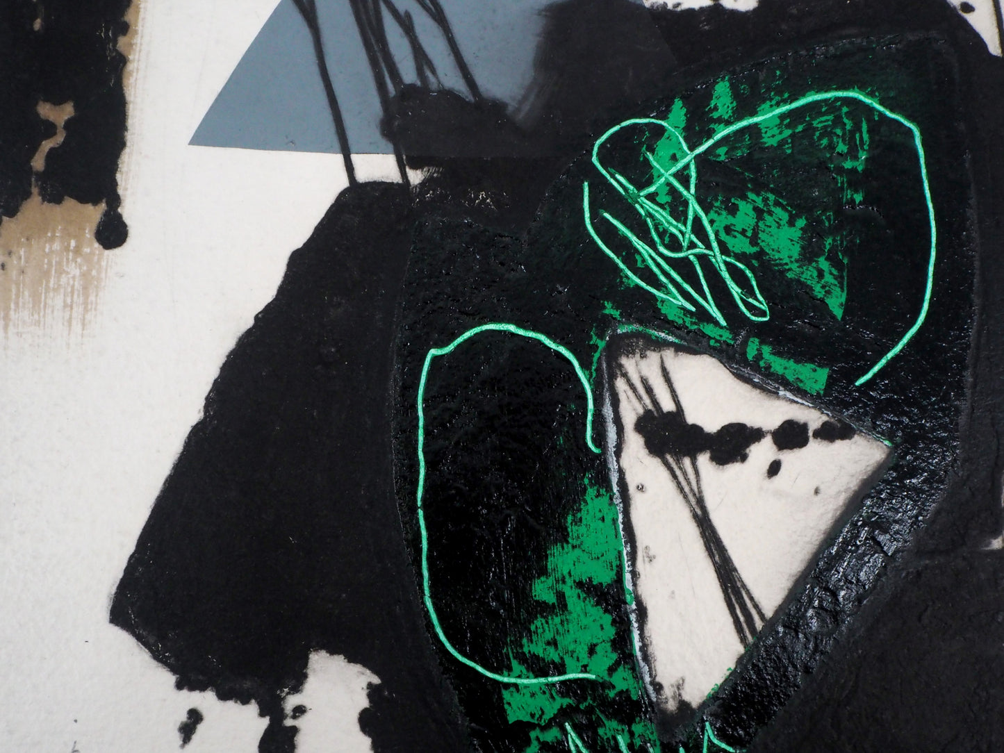 LIONEL : Trace verte - Gravure originale signée