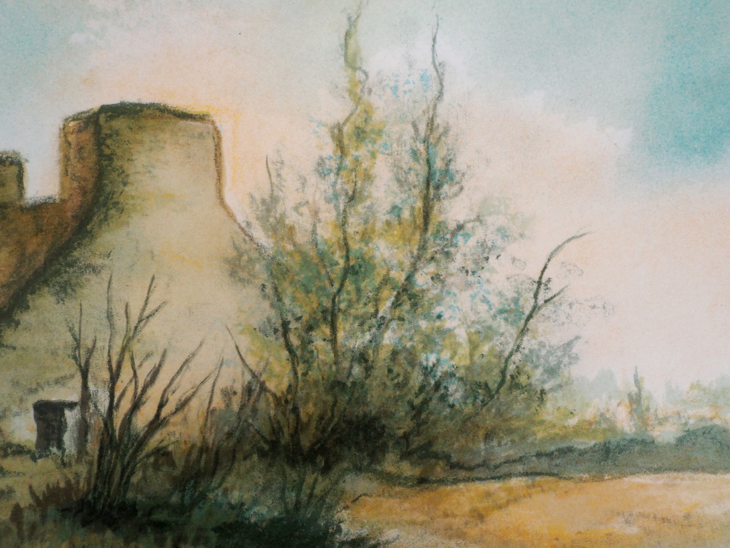 MADUZAC : Les Chaumières de Bretagne - Lithographie originale signée