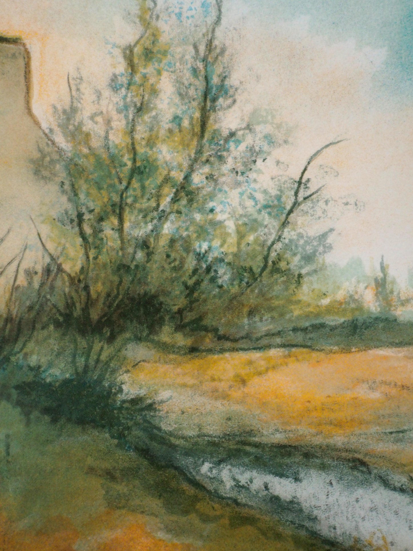 MADUZAC : Les Chaumières de Bretagne - Lithographie originale signée