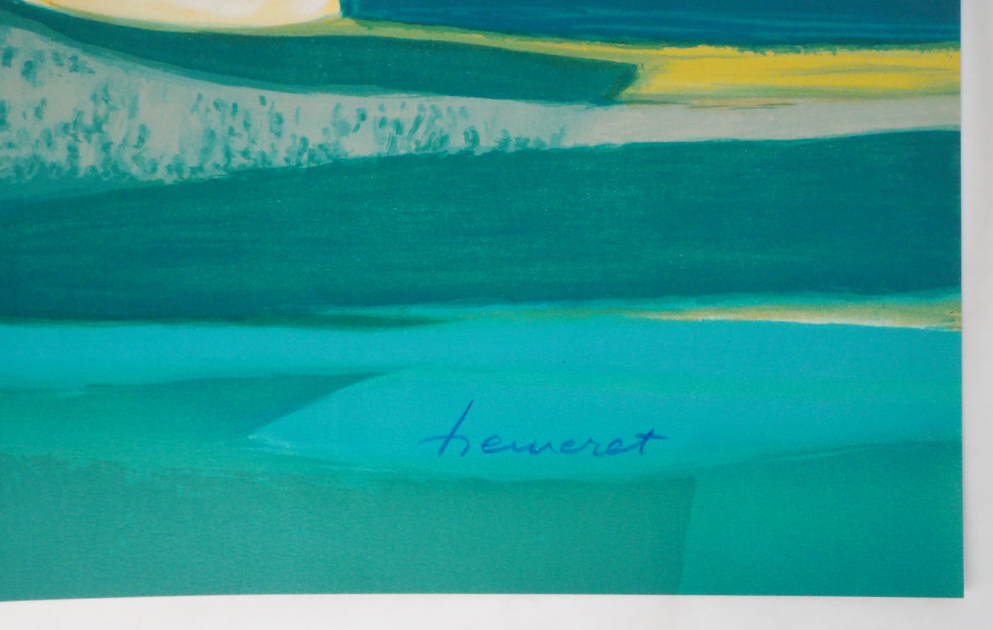 Claude HEMERET: Ramo rosa - Litografía original firmada