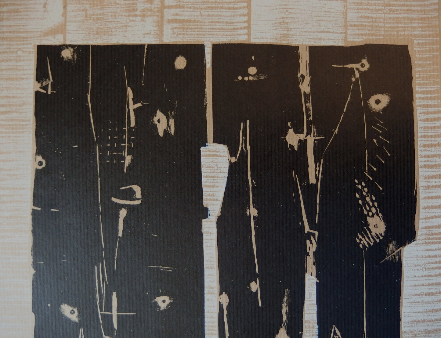 Pietro CONSAGRA : Composition abstraite - Gravure originale