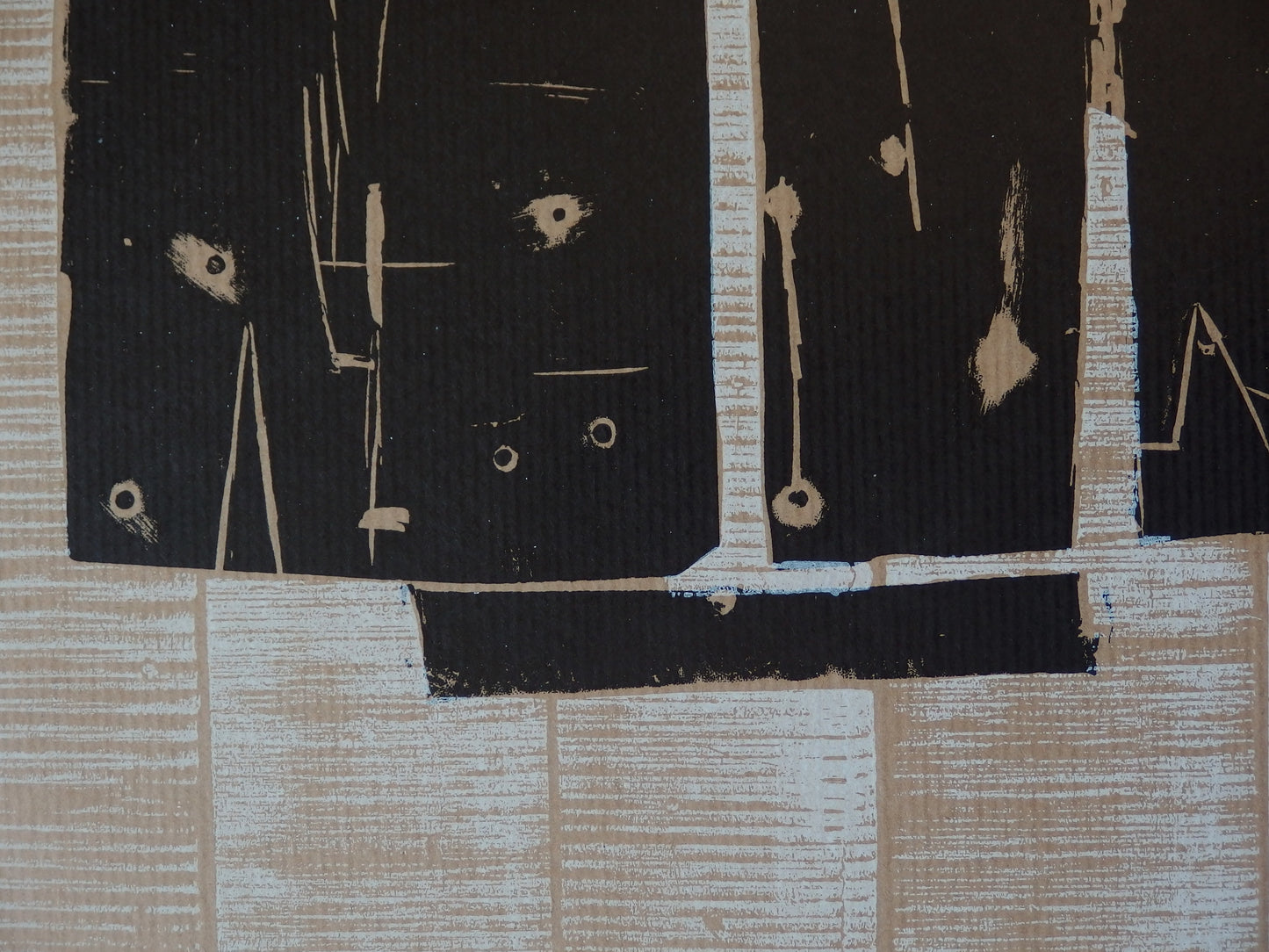 Pietro CONSAGRA : Composition abstraite - Gravure originale