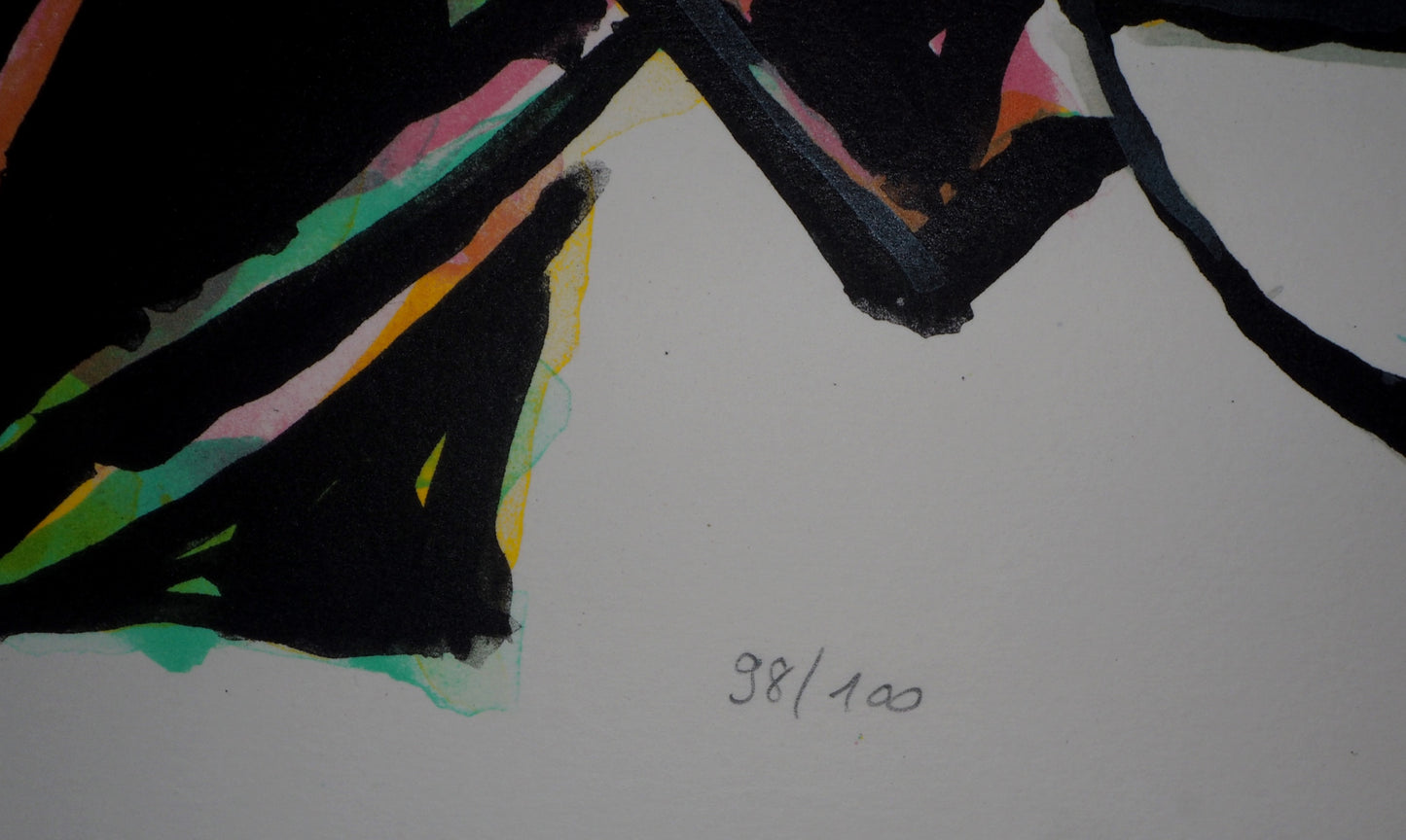 Jacques POLI : Cohérence l'espace - Lithographie originale signée