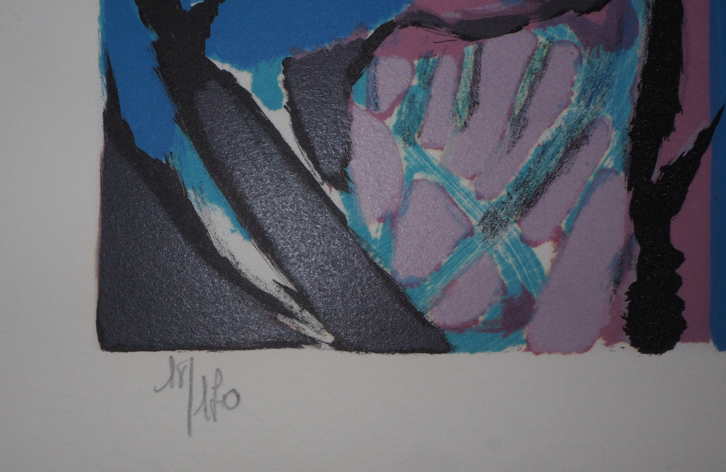Gabriel GODARD : Paysage abstrait - Lithographie originale signée