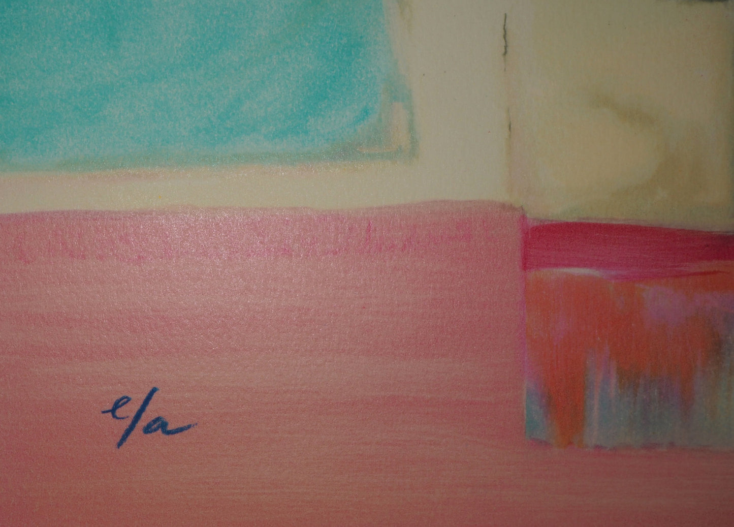 Claude HEMERET: Provenza, Ventana al interior - Litografía original firmada