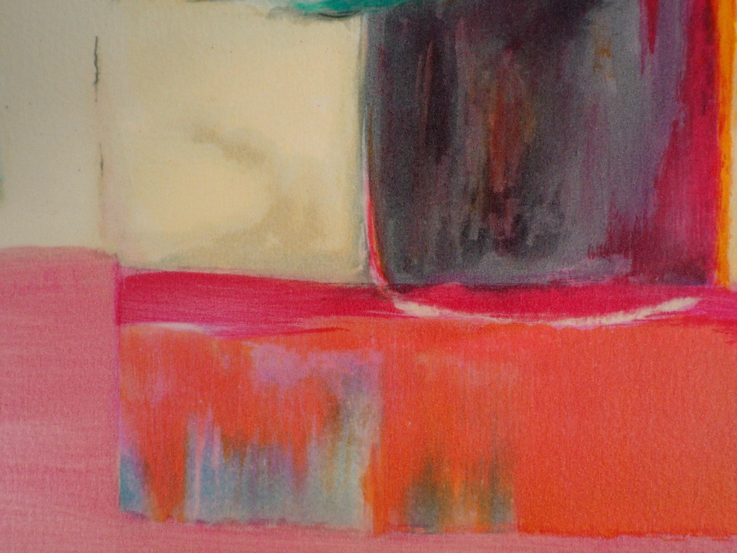 Claude HEMERET: Provenza, Ventana al interior - Litografía original firmada