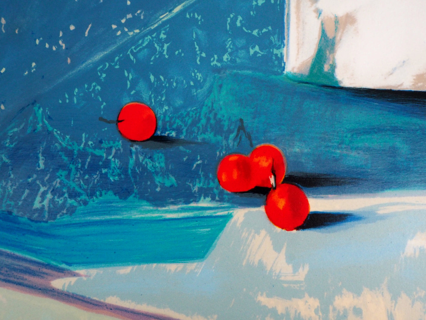 Claude HEMERET: Mesa de verano - Litografía original firmada
