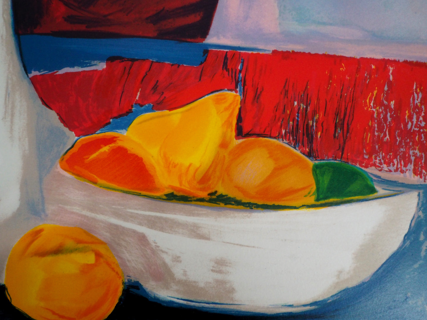 Claude HEMERET: Mesa de verano - Litografía original firmada