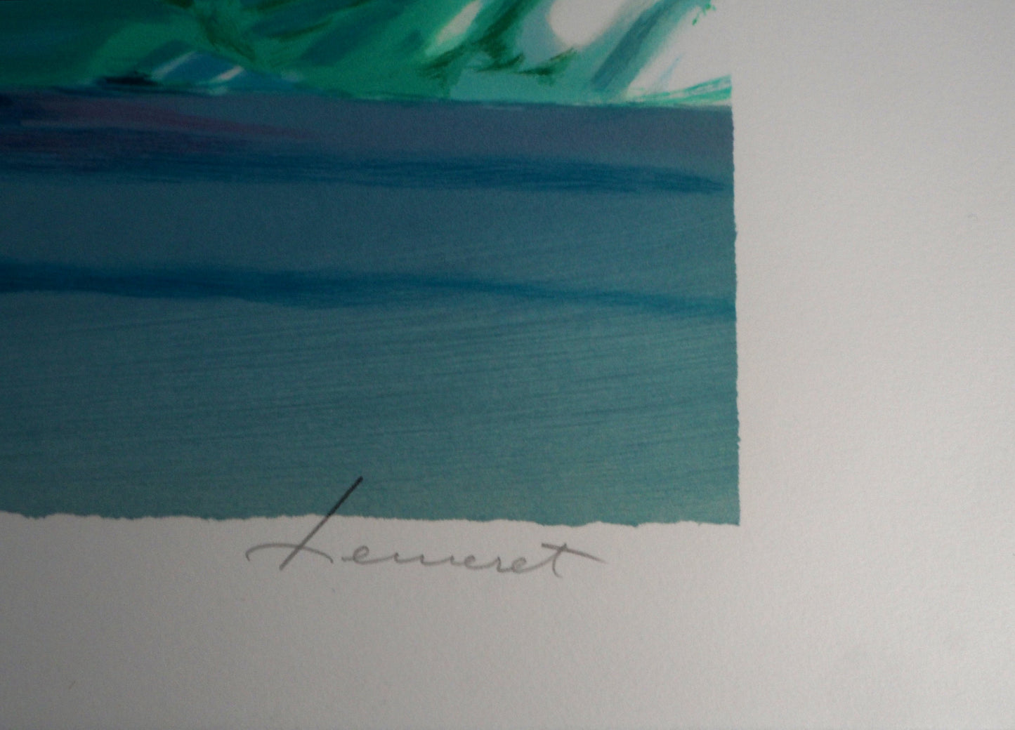 Claude HEMERET: Primavera, el valle florido - Litografía original firmada