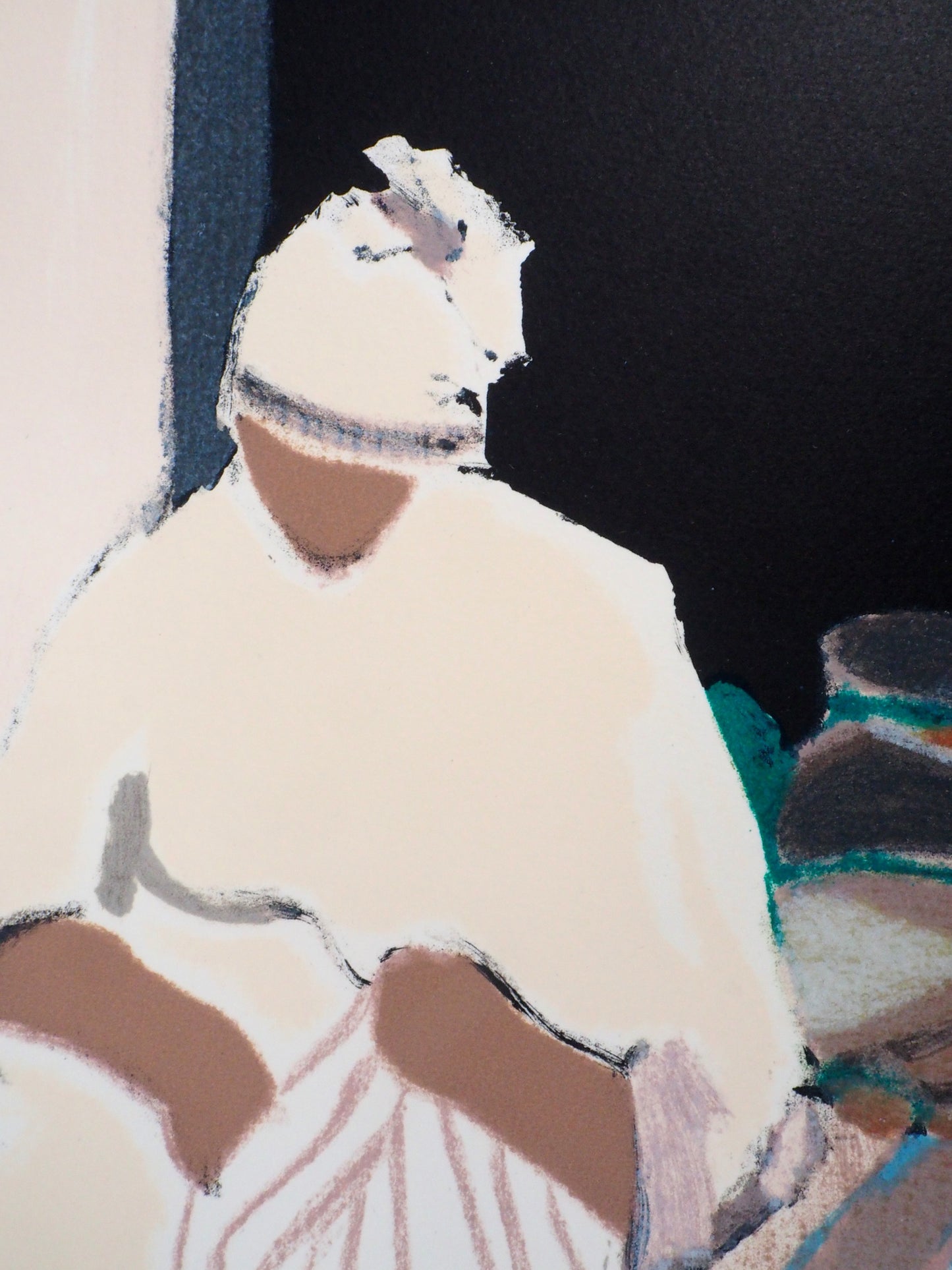 Gabriel GODARD : Les couturières - Lithographie originale signée
