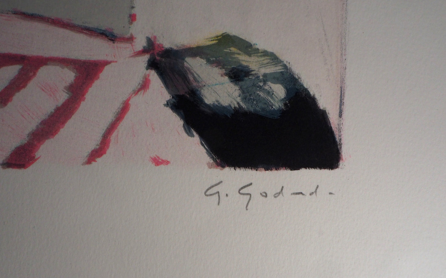 Gabriel GODARD : La promenade - Lithographie originale signée
