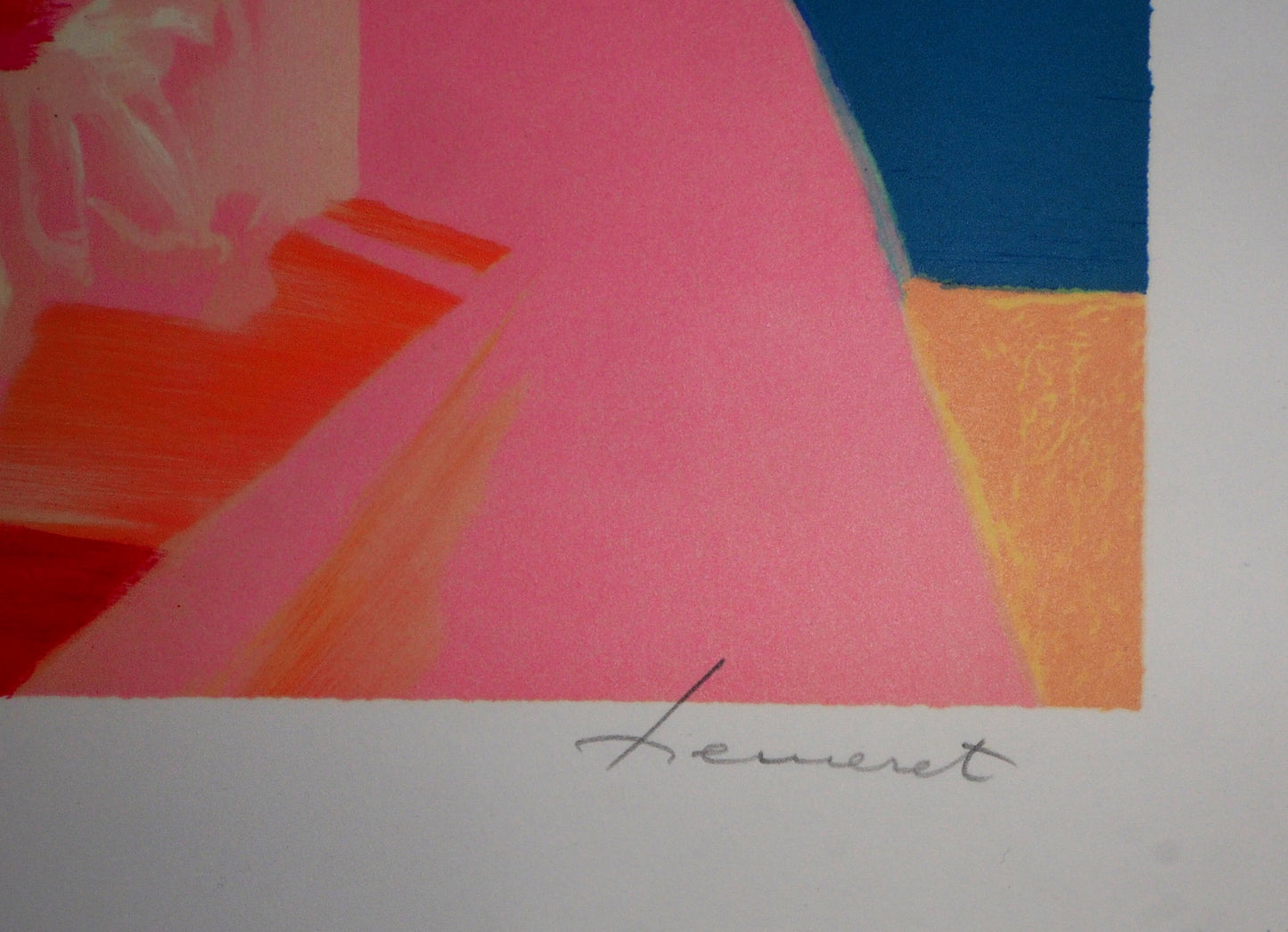 Claude HEMERET: Ventana al Mediterráneo - Litografía original firmada