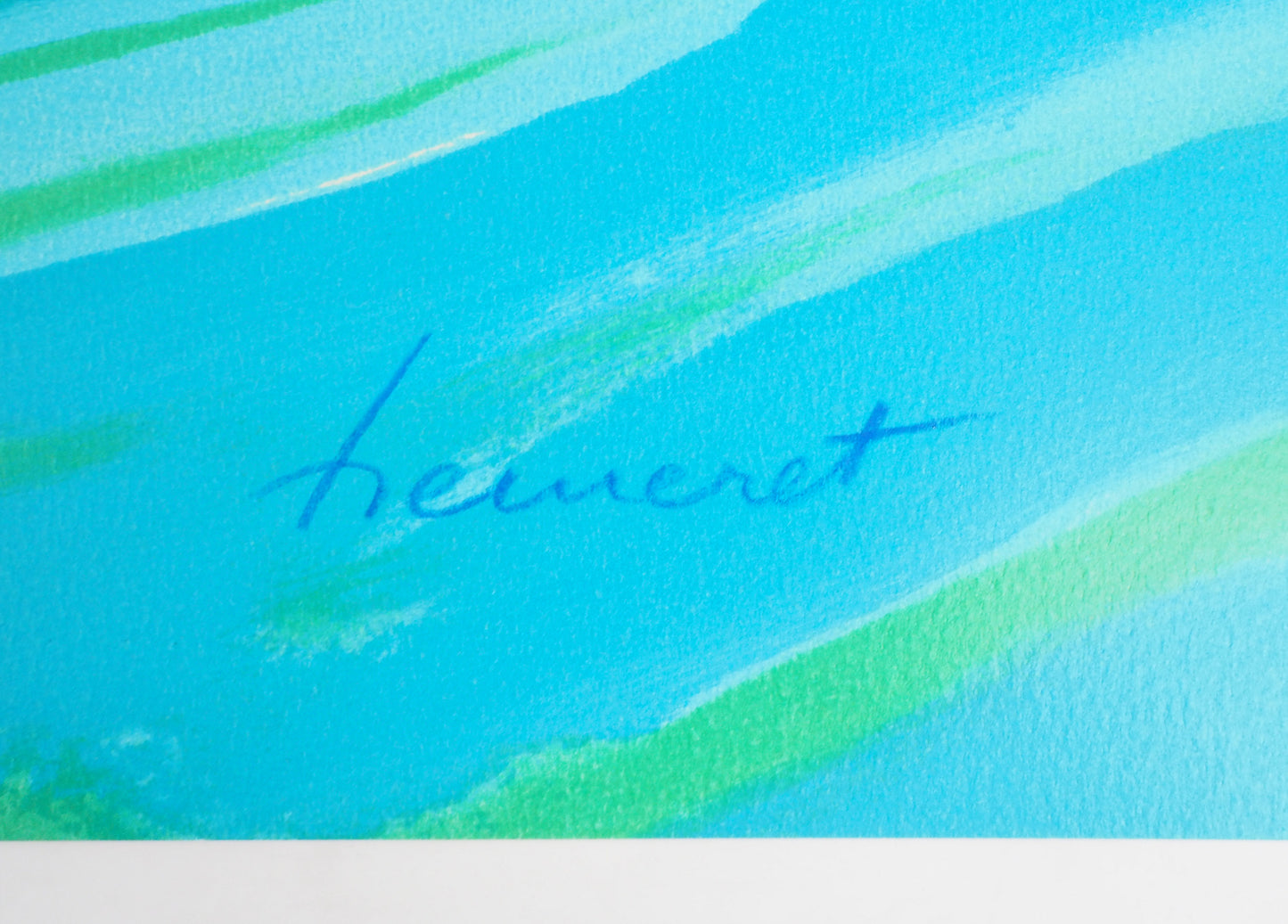 Claude HEMERET : Régate - Lithographie originale signée