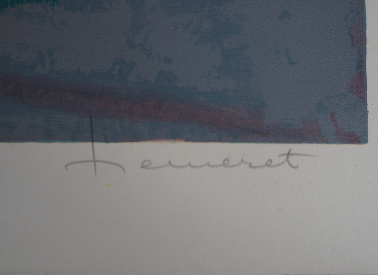 Claude HEMERET: Jarrón blanco - Litografía original firmada