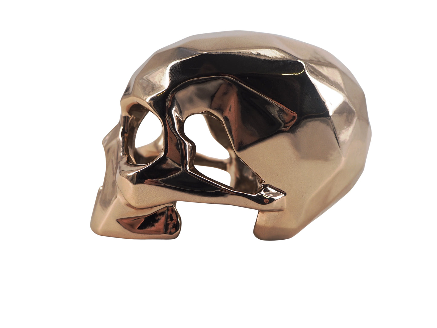 Richard ORLINSKI : Skull (Gold edition) - Sculpture originale