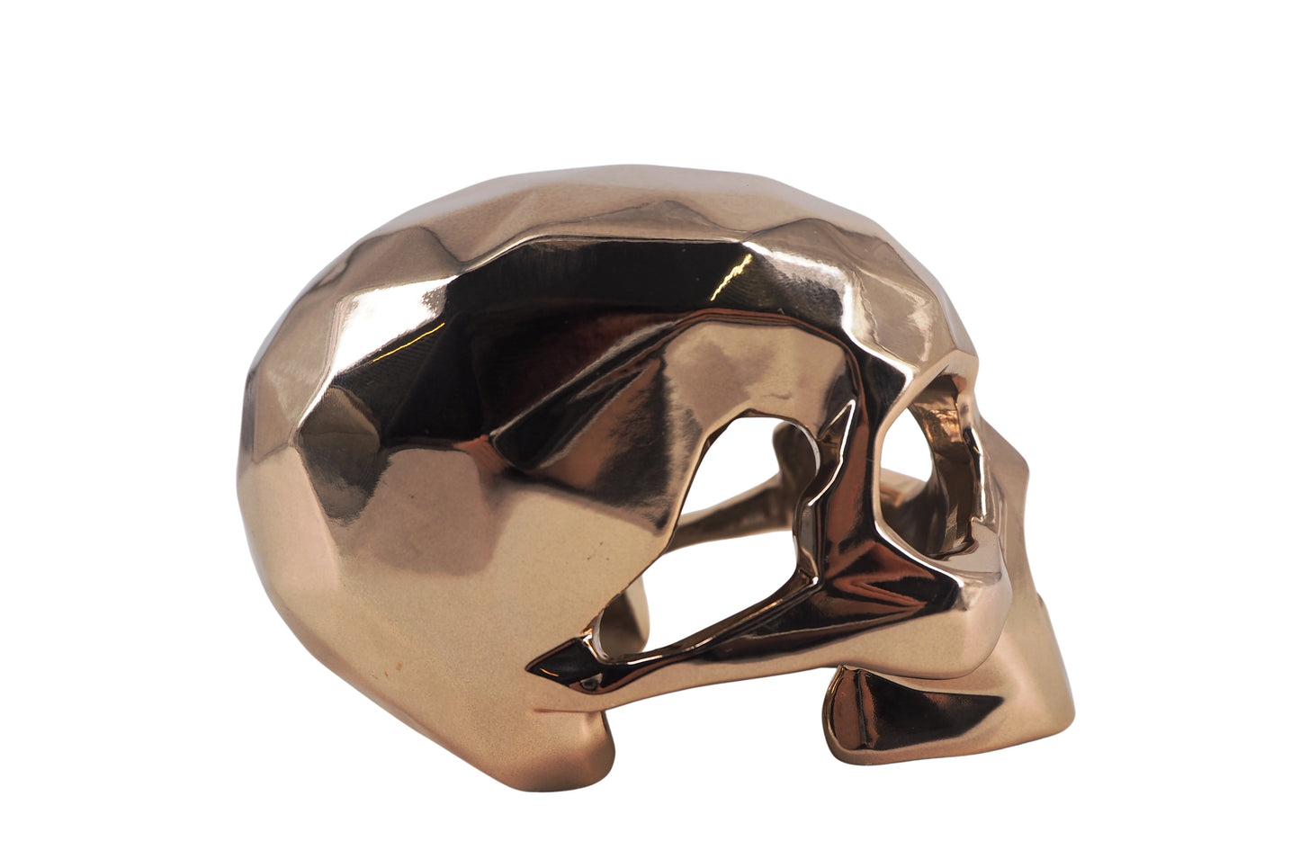 Richard ORLINSKI : Skull (Gold edition) - Sculpture originale