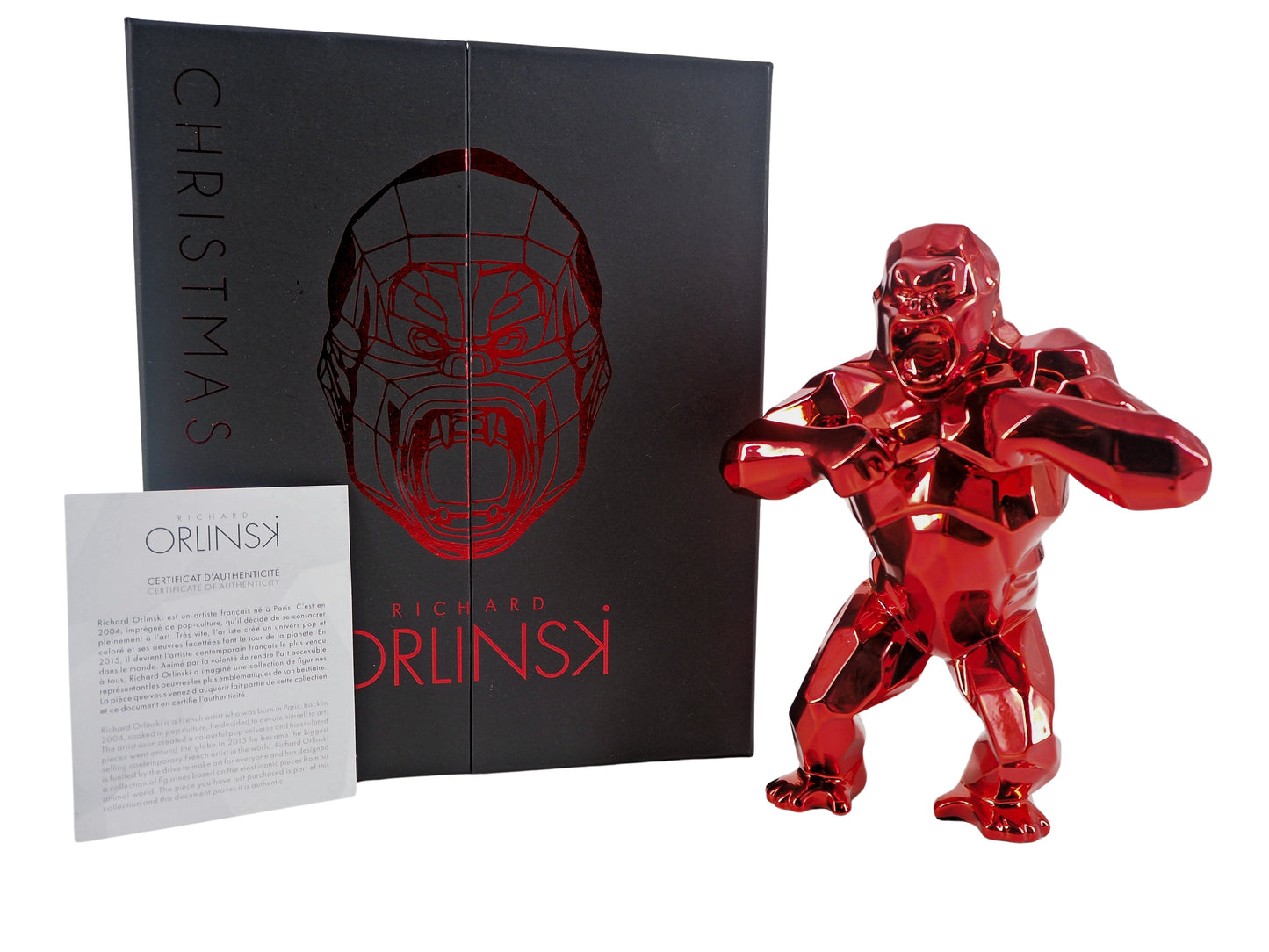 Richard ORLINSKI : Kong Christmas (Red Edition) - Sculpture originale