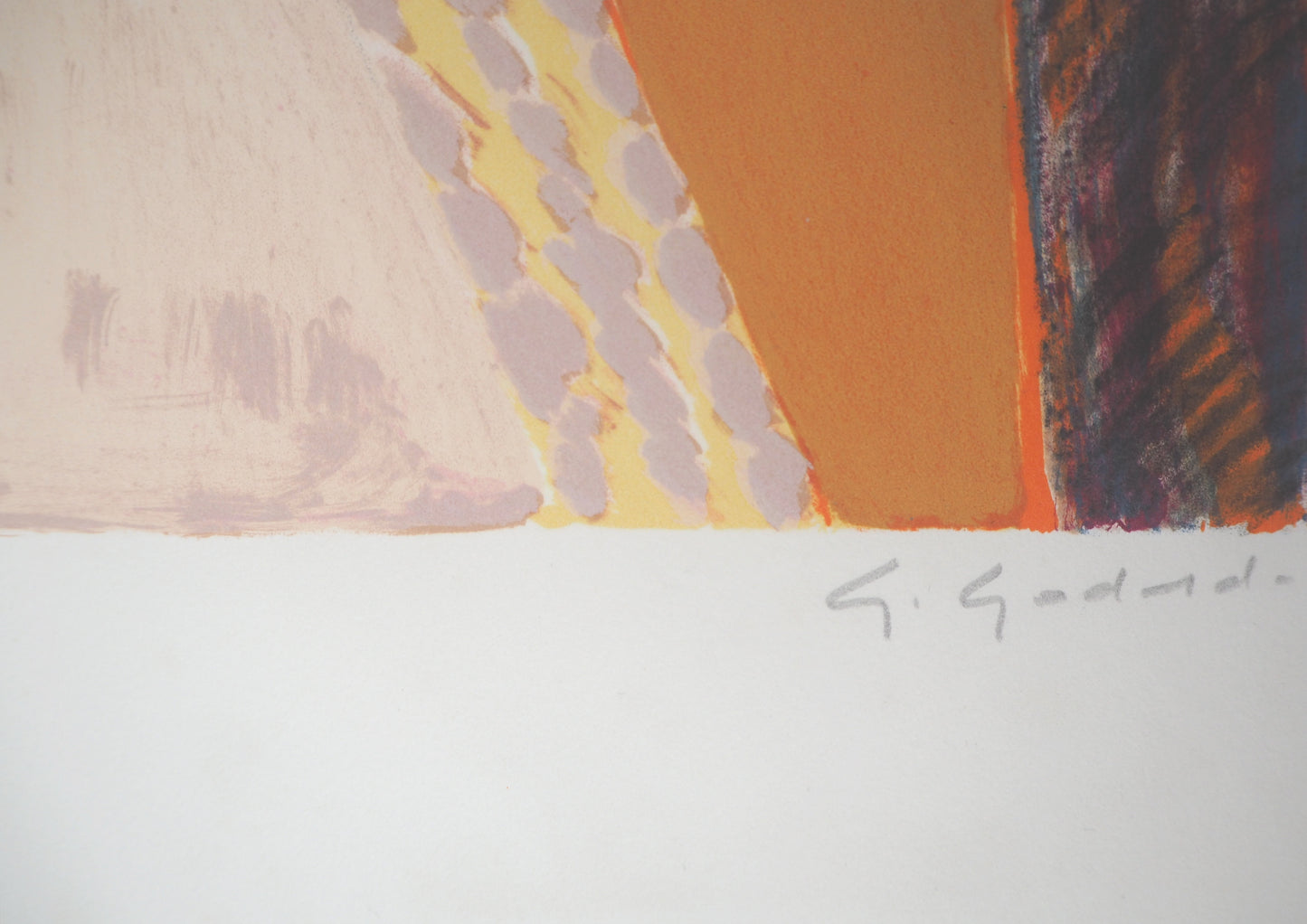 Gabriel GODARD : Nature morte aux coquelicots - Lithographie originale signée
