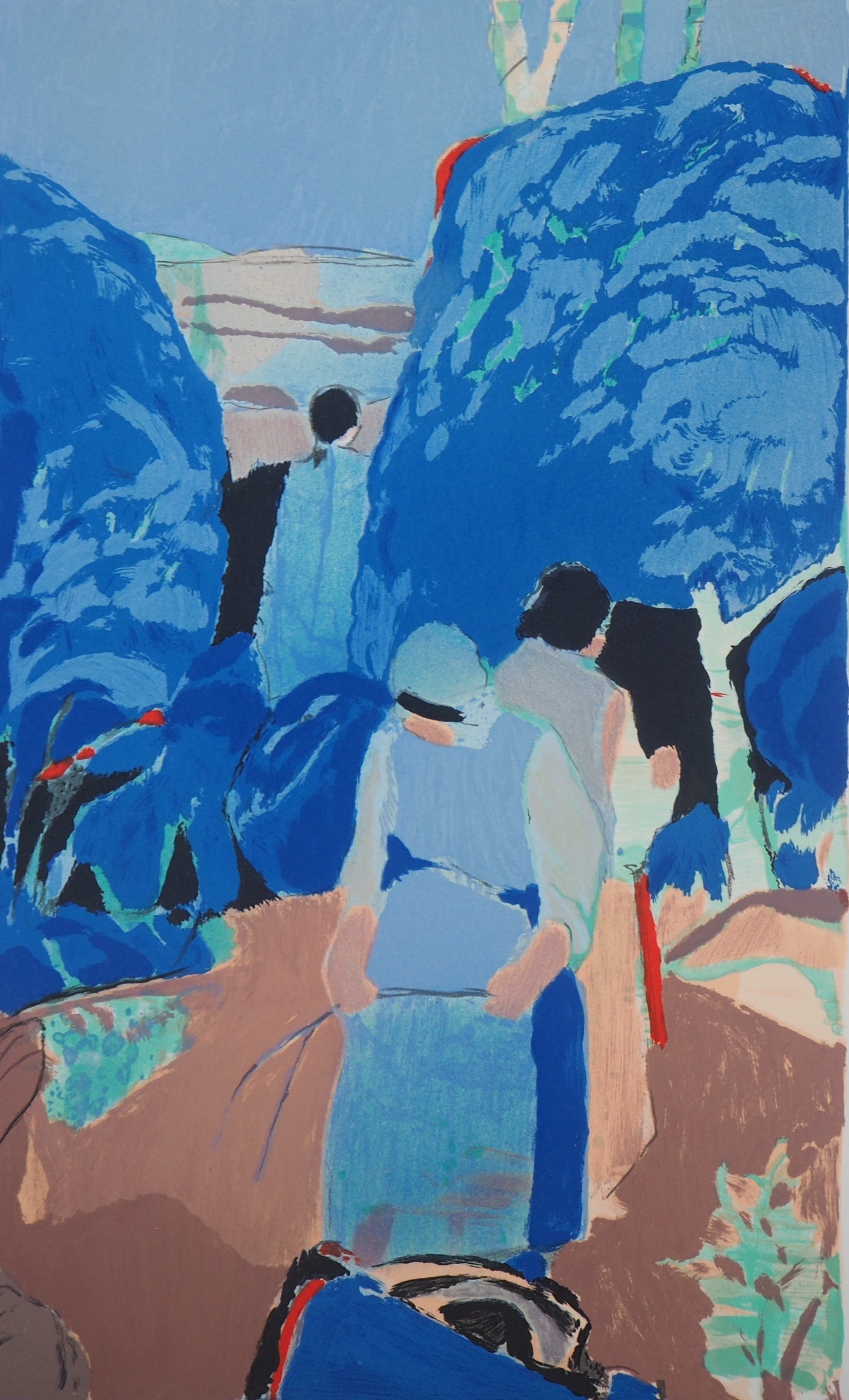 Gabriel GODARD : Rêverie - Lithographie originale signée
