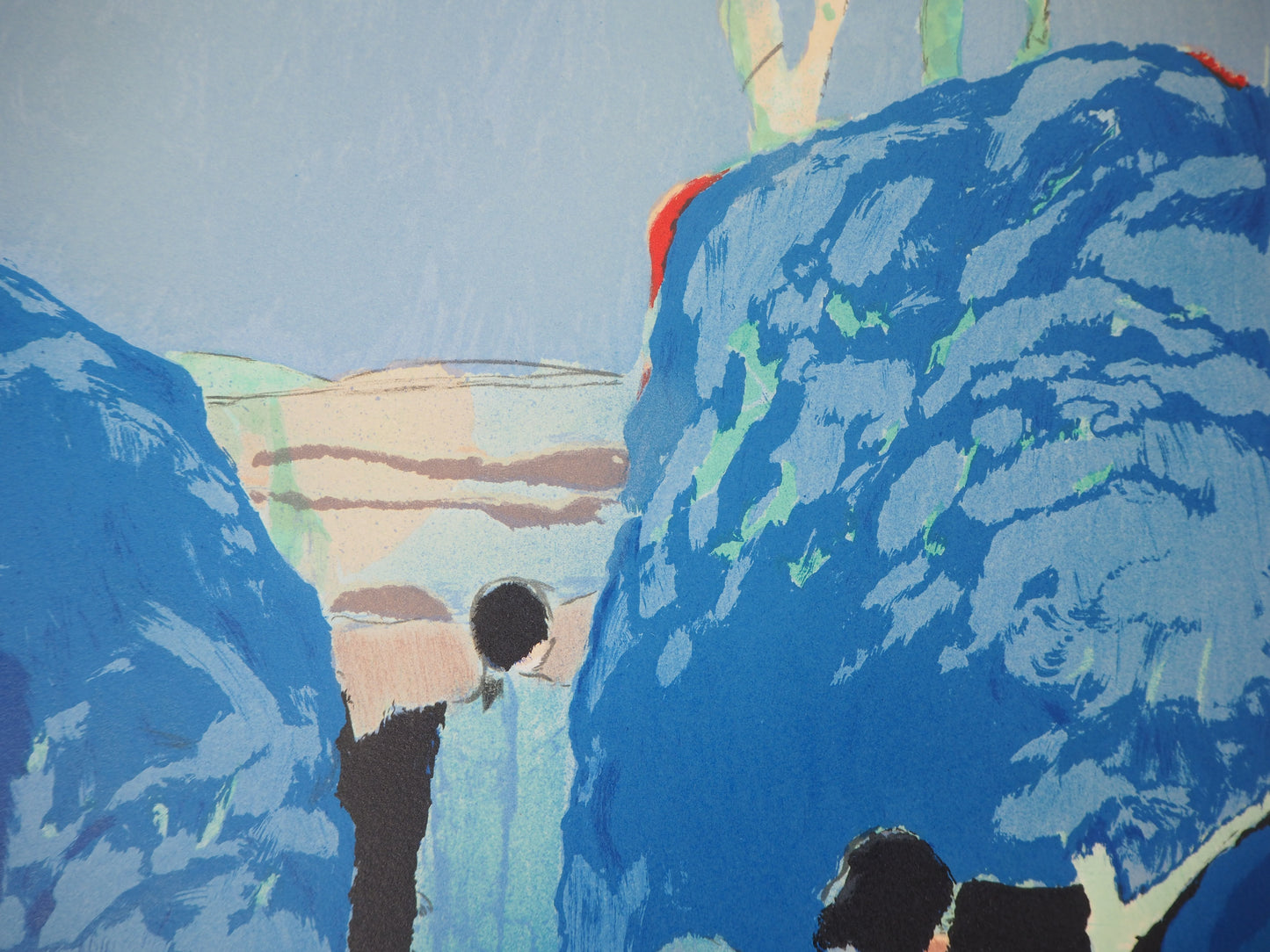 Gabriel GODARD : Rêverie - Lithographie originale signée