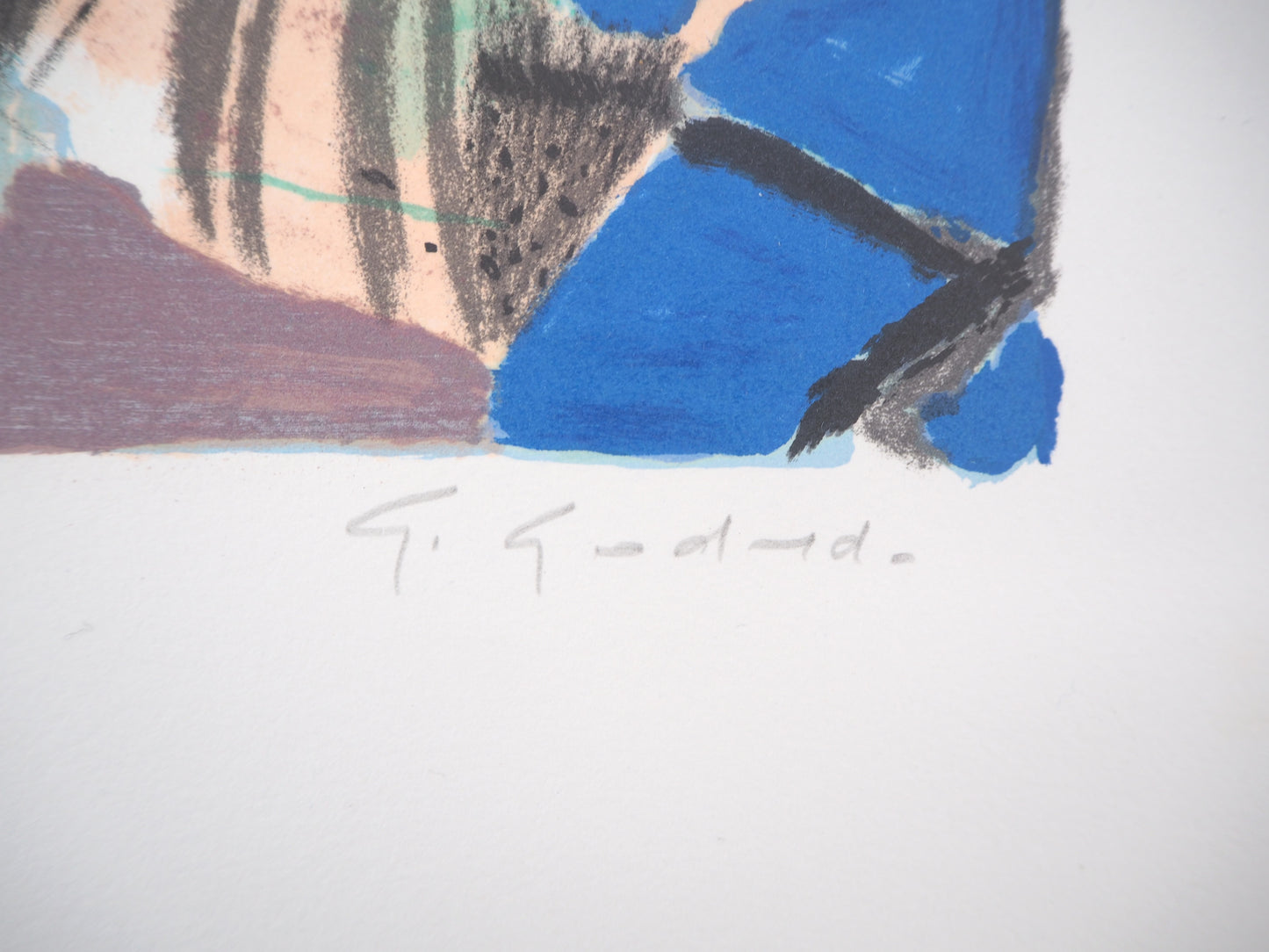 Gabriel GODARD : La Paysanne - Lithographie originale signée
