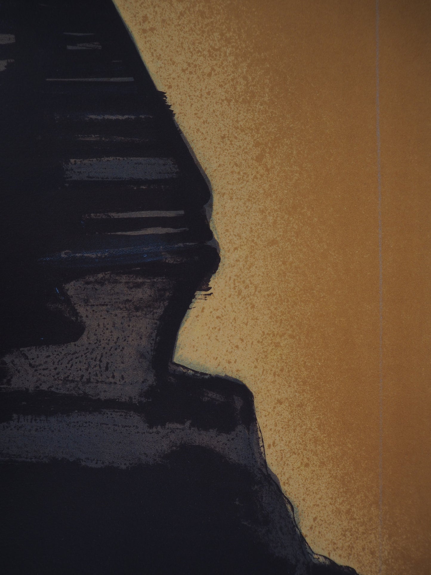 Claude HASTAIRE : Egypte, le Sphinx jaune - Lithographie originale signée 3e état